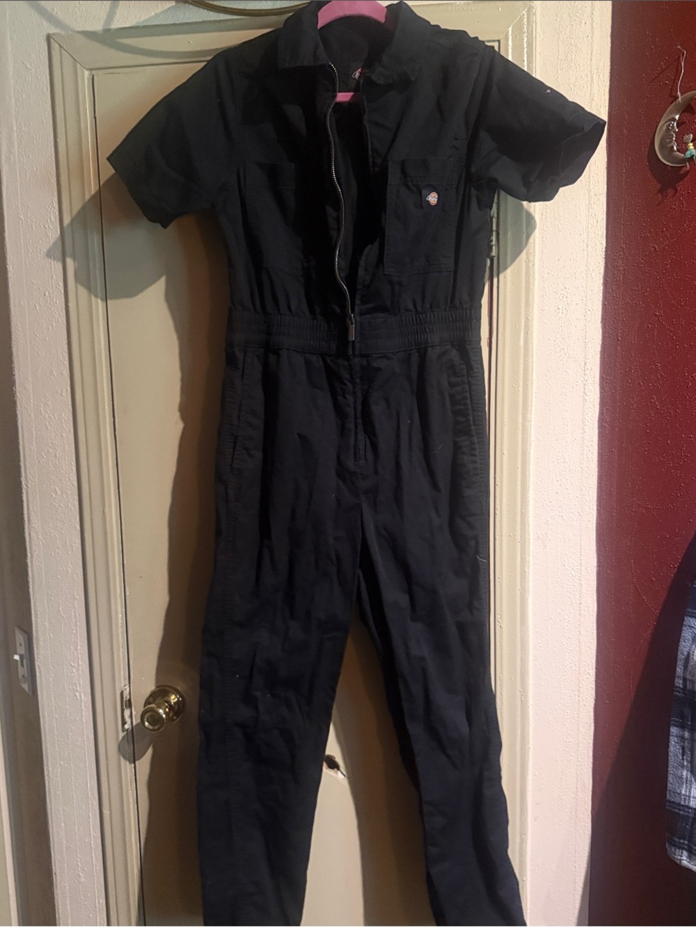 Dickies Black Short-Sleeve women’s  One-Piece Coverall